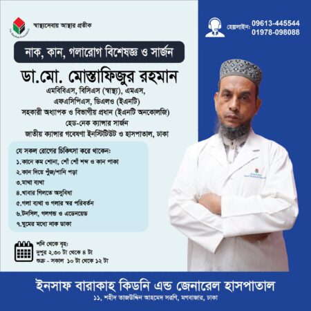 ডাক্তারের সিরিয়াল দিন  01915945862